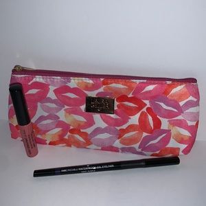 Laura Geller Kisses Makeup Bag Eyeliner & Lipgloss